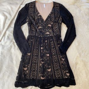 NWOT Black quality-lace Dress